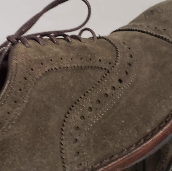 Allen Edmonds Strand Suede Cap Toe Shoes  Size 9.5 B - Picture 9 of 16